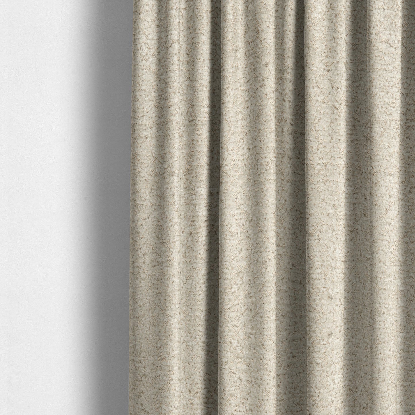 Hoover Boucle Recycled PET Material Cream Colour Upholstery Fabric CTR-1903 - Made To Measure Curtains