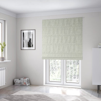 Hoover Boucle Recycled PET Material Off White Colour Upholstery Fabric CTR-1905 - Roman Blinds