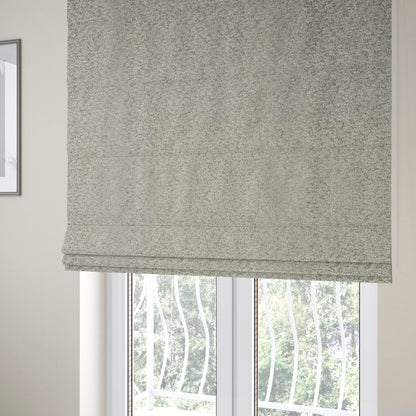 Hoover Boucle Recycled PET Material Silver Colour Upholstery Fabric CTR-1906 - Roman Blinds