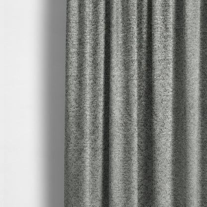 Hoover Boucle Recycled PET Material Grey Colour Upholstery Fabric CTR-1907 - Made To Measure Curtains