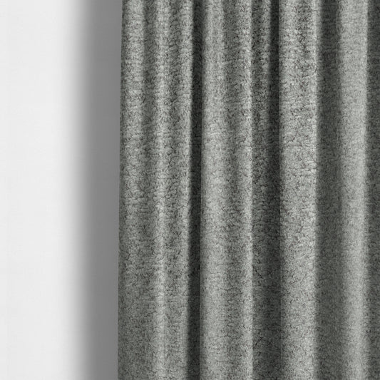 Hoover Boucle Recycled PET Material Grey Colour Upholstery Fabric CTR-1907 - Made To Measure Curtains