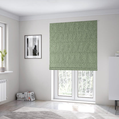 Hoover Boucle Recycled PET Material Jade Green Colour Upholstery Fabric CTR-1910 - Roman Blinds