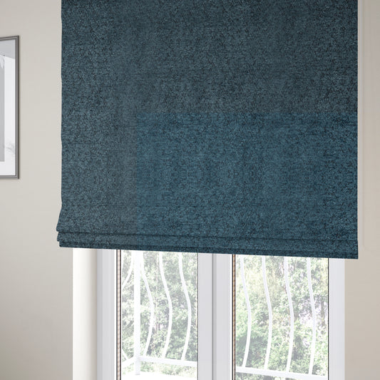 Hoover Boucle Recycled PET Material Navy Blue Colour Upholstery Fabric CTR-1914 - Roman Blinds