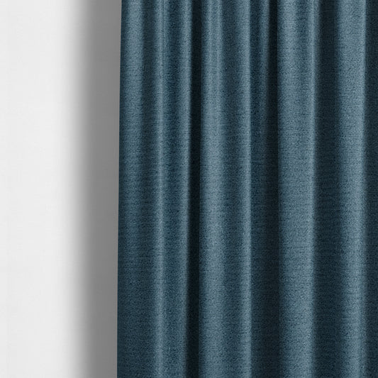 Dhaka Plain Suede Navy Blue Colour Upholstery Fabric CTR-1916 - Made To Measure Curtains