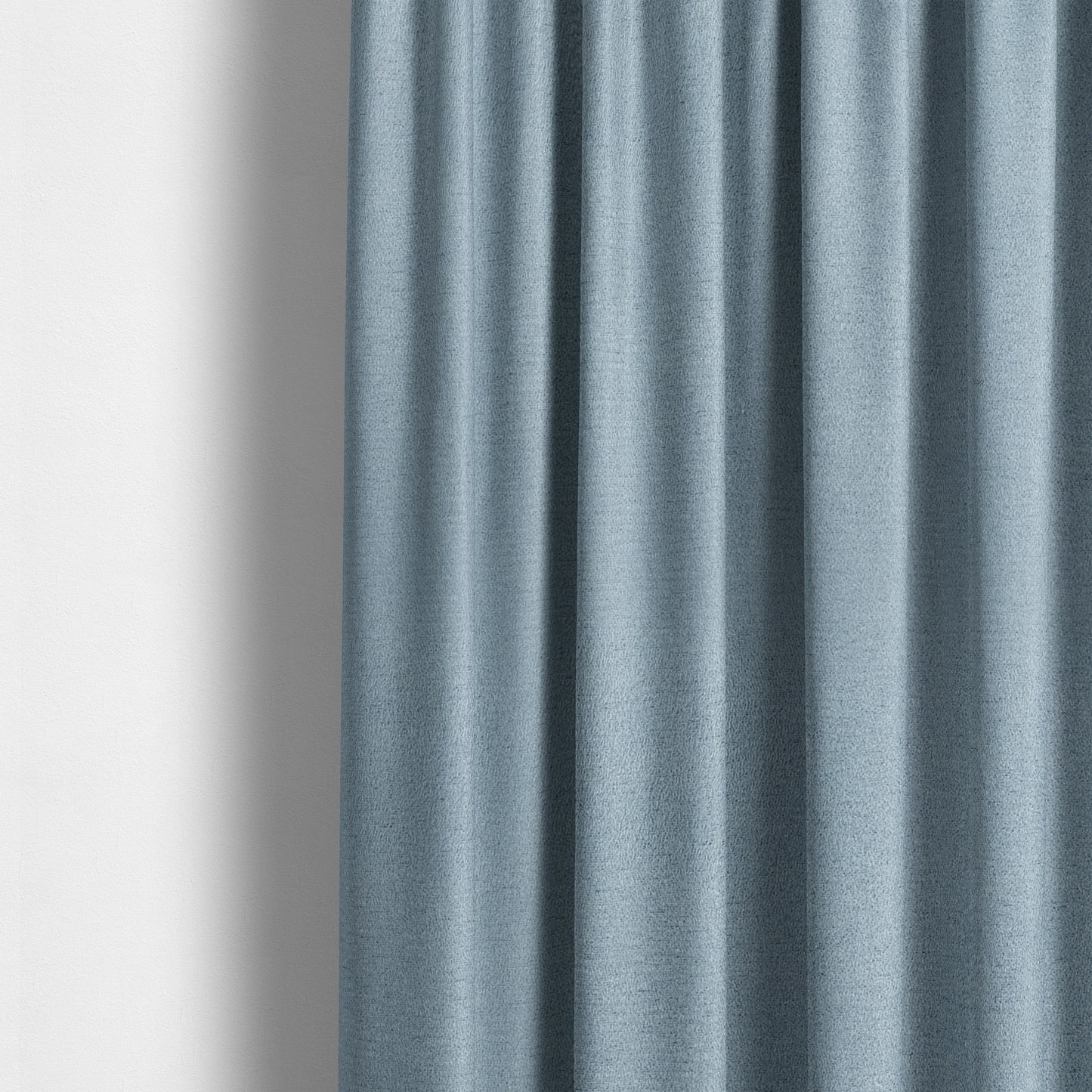 Dhaka Plain Suede Light Blue Colour Upholstery Fabric CTR-1917 - Made To Measure Curtains