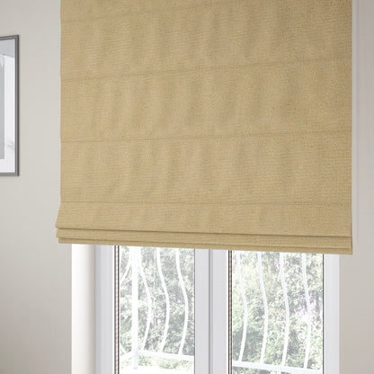 Dhaka Plain Suede Beige Colour Upholstery Fabric CTR-1918 - Roman Blinds