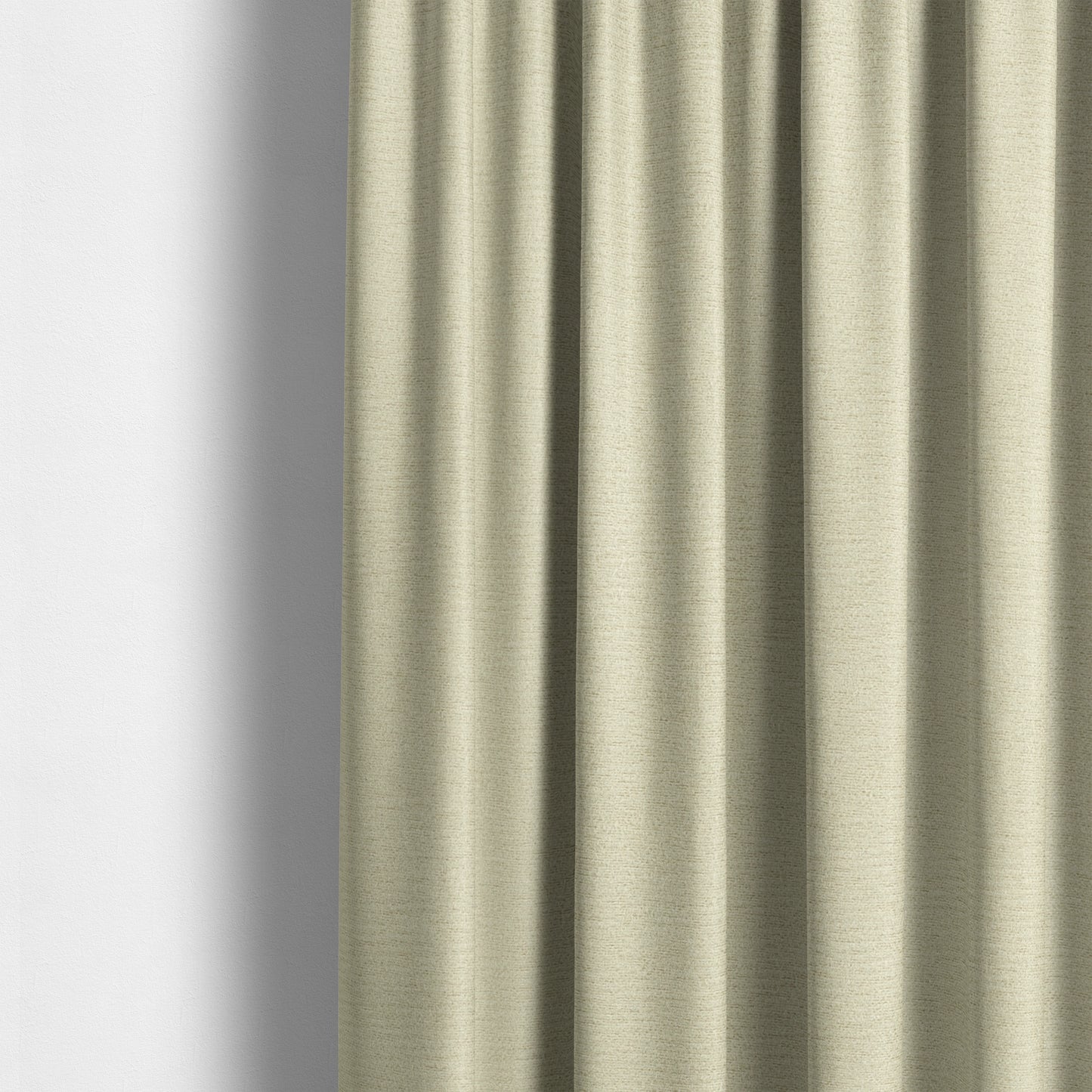 Dhaka Plain Suede Cream Colour Upholstery Fabric CTR-1919 - Made To Measure Curtains