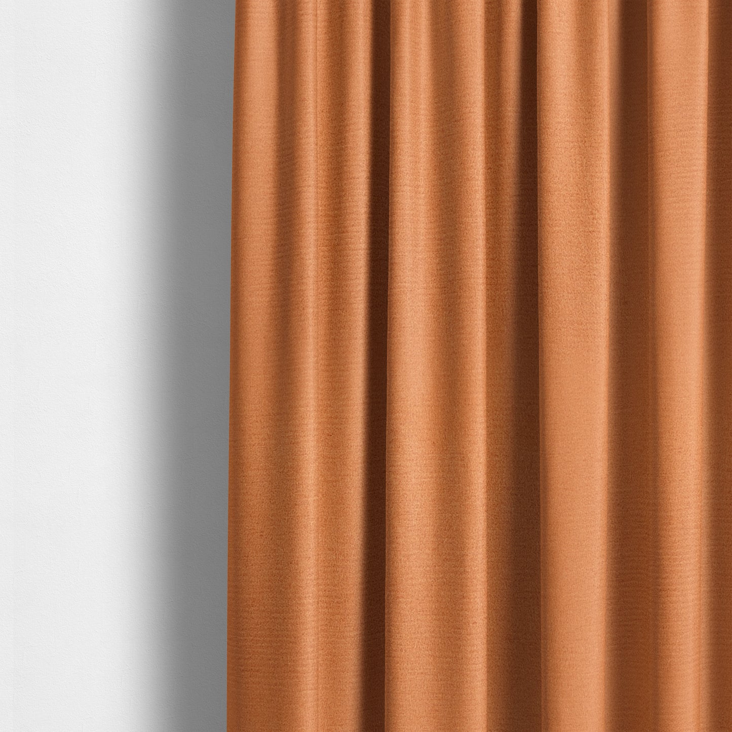 Dhaka Plain Suede Orange Colour Upholstery Fabric CTR-1920 - Made To Measure Curtains