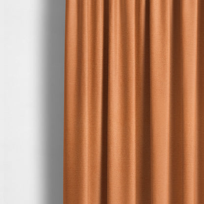 Dhaka Plain Suede Orange Colour Upholstery Fabric CTR-1920 - Made To Measure Curtains