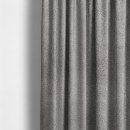 Dhaka Plain Suede Grey Colour Upholstery Fabric CTR-1923 - Made To Measure Curtains