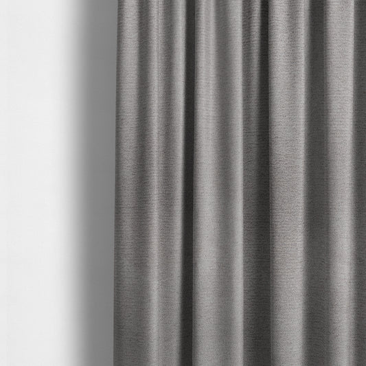 Dhaka Plain Suede Grey Colour Upholstery Fabric CTR-1923 - Made To Measure Curtains