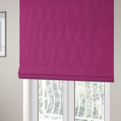 Dhaka Plain Suede Pink Colour Upholstery Fabric CTR-1924 - Roman Blinds