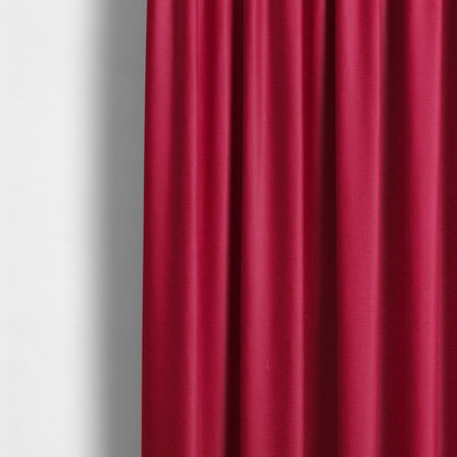 Dhaka Plain Suede Red Colour Upholstery Fabric CTR-1927 - Made To Measure Curtains