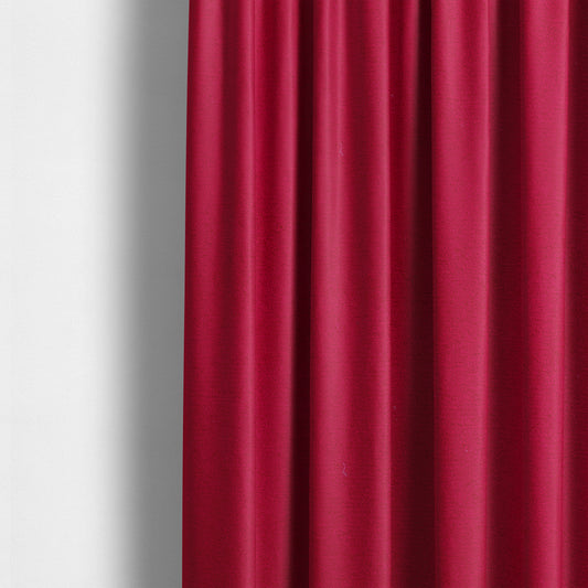 Dhaka Plain Suede Red Colour Upholstery Fabric CTR-1927 - Made To Measure Curtains