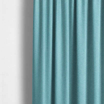 Dhaka Plain Suede Sky Blue Colour Upholstery Fabric CTR-1928 - Made To Measure Curtains