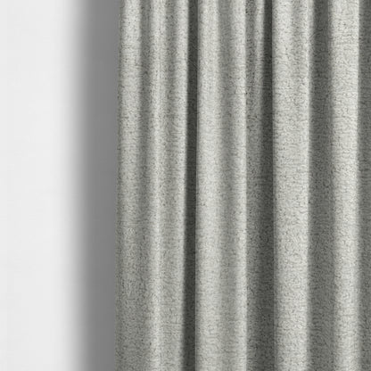 Berlin Boucle Textured Chenille Silver Colour Upholstery Fabric CTR-1941 - Made To Measure Curtains