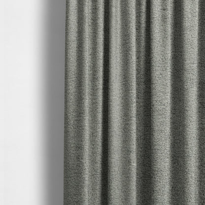 Berlin Boucle Textured Chenille Fossil Grey Colour Upholstery Fabric CTR-1943 - Made To Measure Curtains