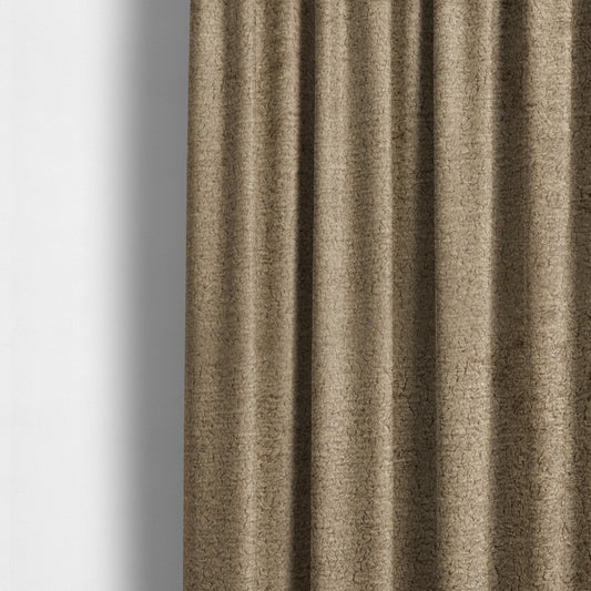 Berlin Boucle Textured Chenille Camel Brown Colour Upholstery Fabric CTR-1949 - Made To Measure Curtains