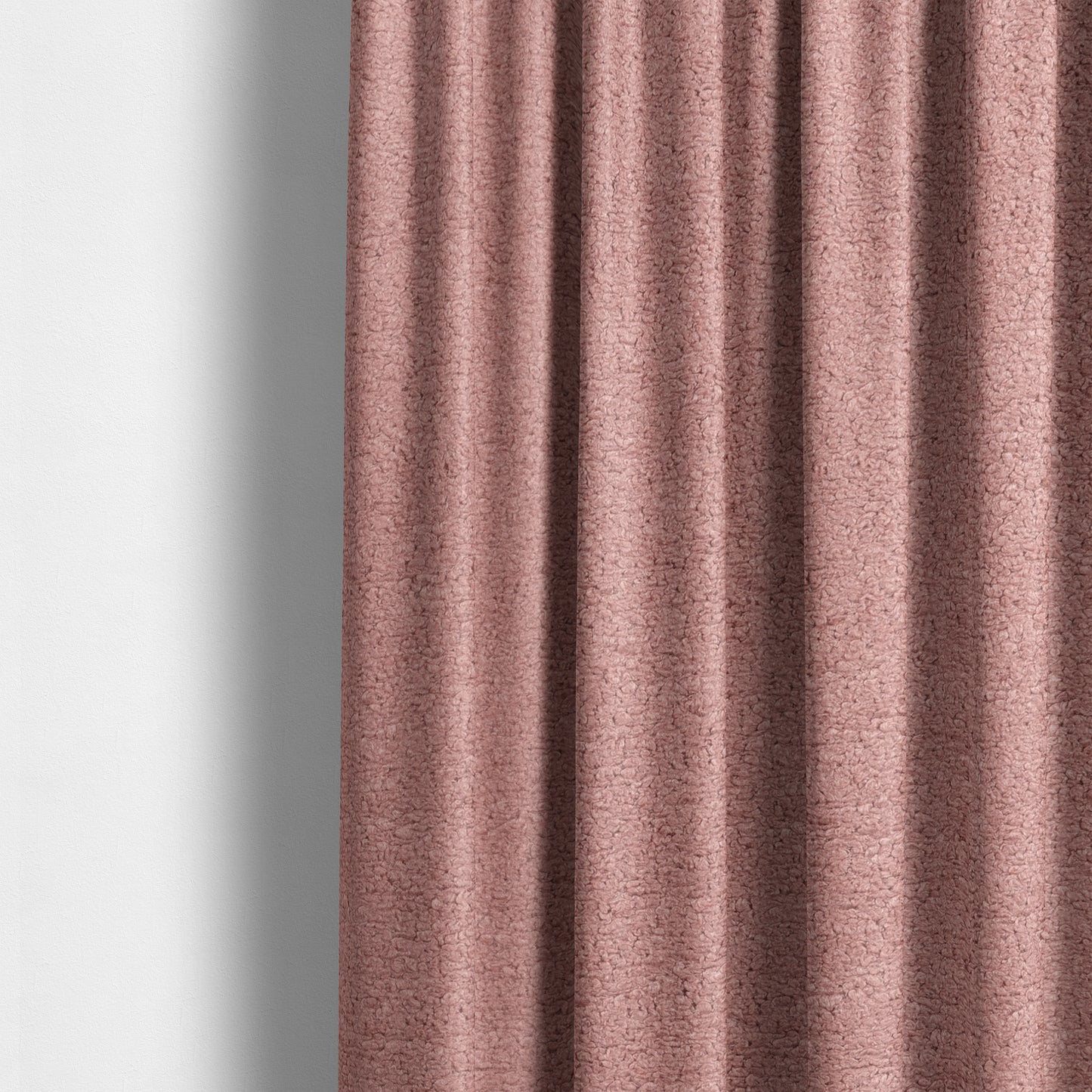 Berlin Boucle Textured Chenille Light Pink Colour Upholstery Fabric CTR-1951 - Made To Measure Curtains