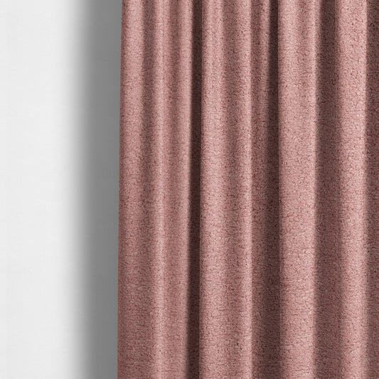 Berlin Boucle Textured Chenille Light Pink Colour Upholstery Fabric CTR-1951 - Made To Measure Curtains