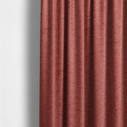 Berlin Boucle Textured Chenille Crimson Red Colour Upholstery Fabric CTR-1952 - Made To Measure Curtains