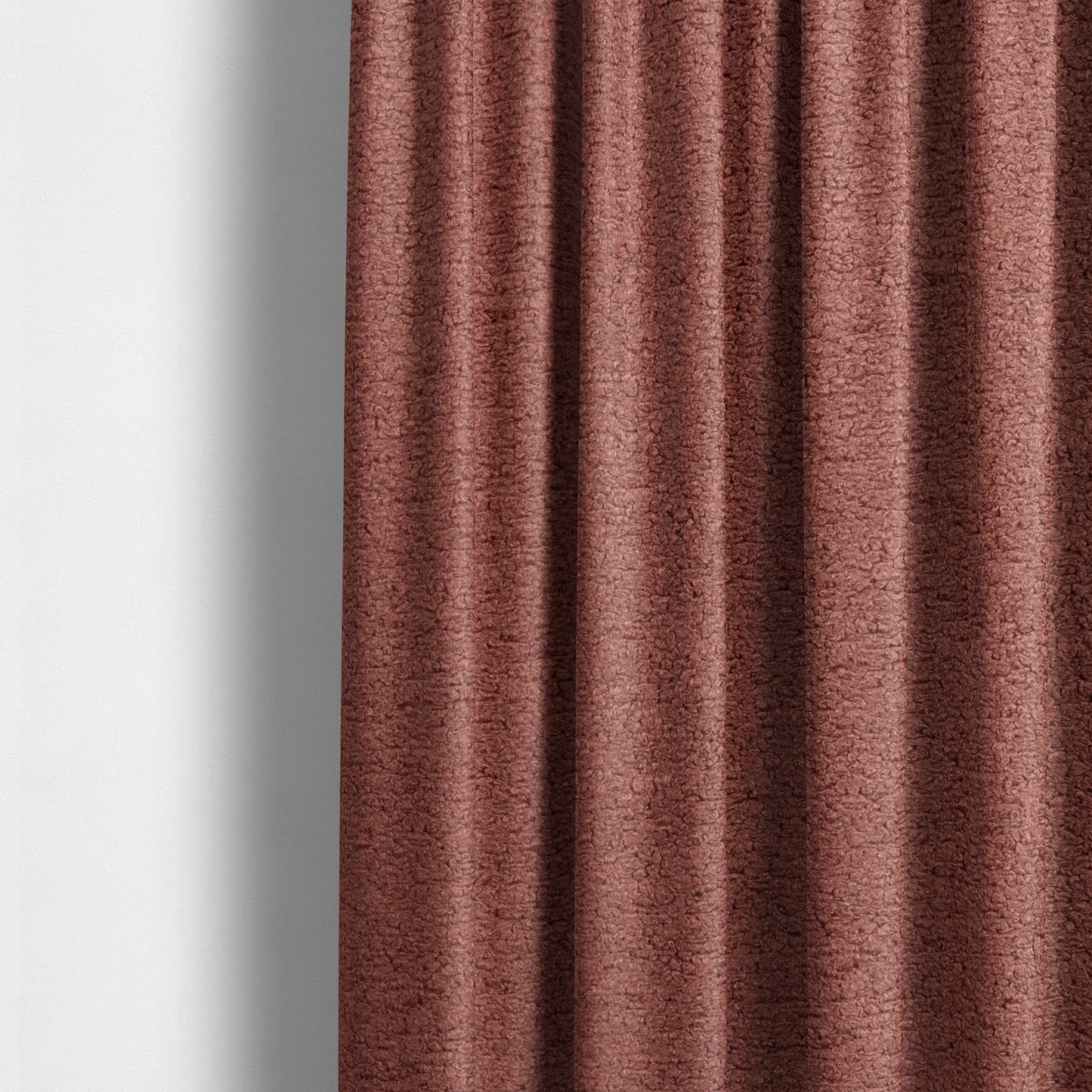 Berlin Boucle Textured Chenille Burgundy Red Colour Upholstery Fabric CTR-1953 - Made To Measure Curtains