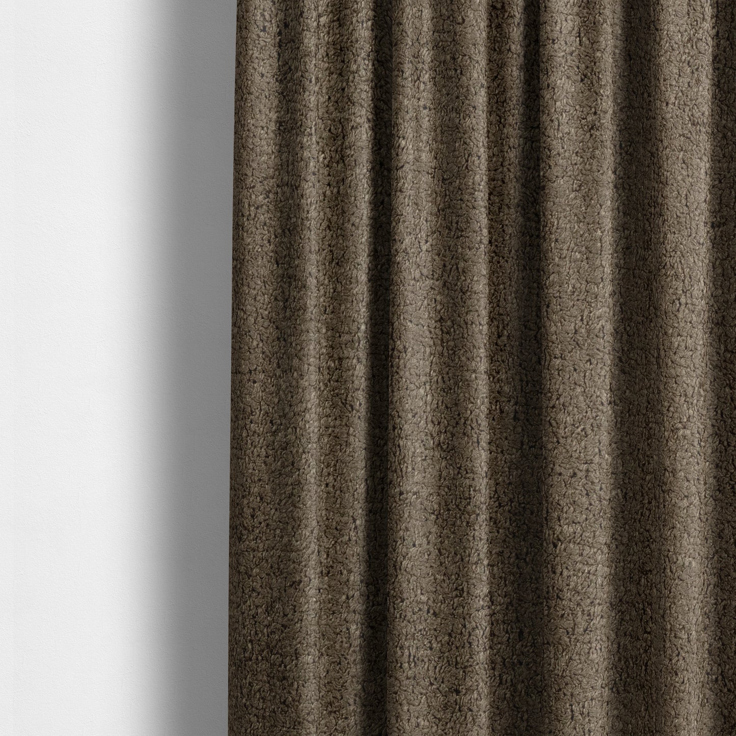 Berlin Boucle Textured Chenille Cedar Brown Colour Upholstery Fabric CTR-1955 - Made To Measure Curtains