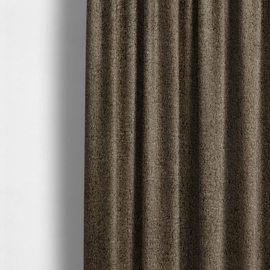 Berlin Boucle Textured Chenille Cedar Brown Colour Upholstery Fabric CTR-1955 - Made To Measure Curtains