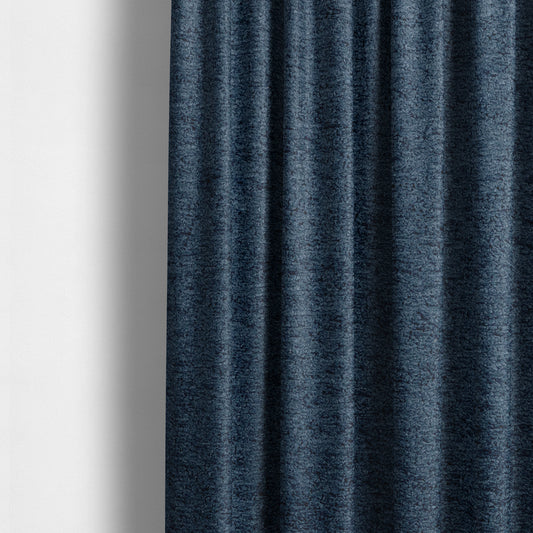 Berlin Boucle Textured Chenille Navy Blue Colour Upholstery Fabric CTR-1958 - Made To Measure Curtains