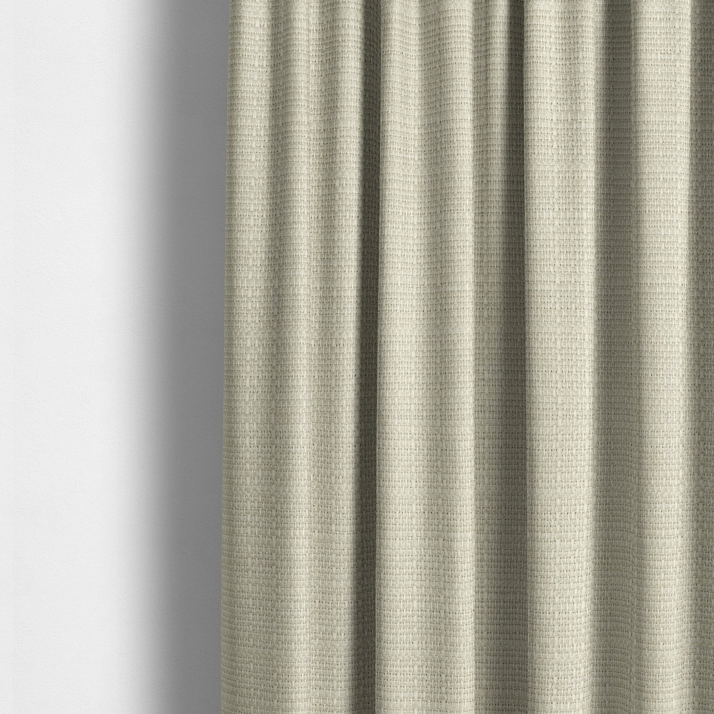 Potosi Weave Textured Chenille Cream Colour Upholstery Fabric CTR-1967 - Made To Measure Curtains