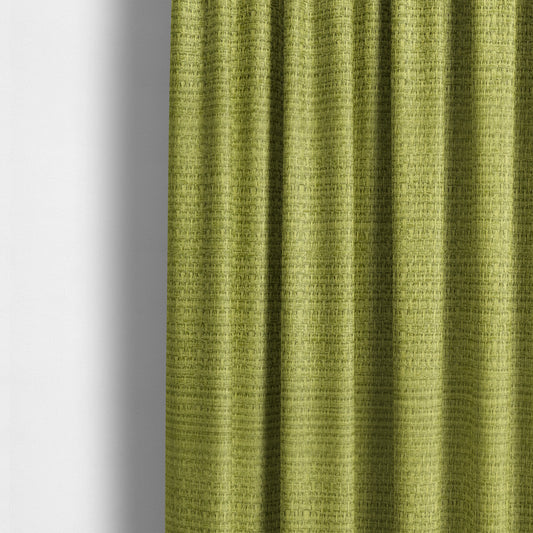 Potosi Weave Textured Chenille Green Colour Upholstery Fabric CTR-1971 - Made To Measure Curtains