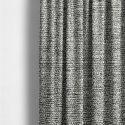 Potosi Weave Textured Chenille Grey Colour Upholstery Fabric CTR-1973 - Made To Measure Curtains