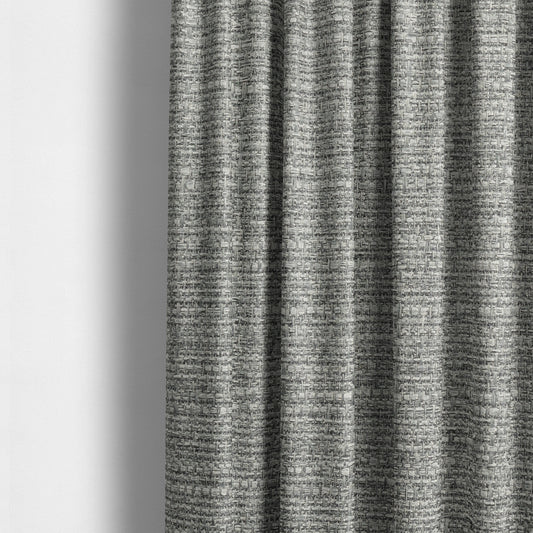 Potosi Weave Textured Chenille Grey Colour Upholstery Fabric CTR-1973 - Made To Measure Curtains