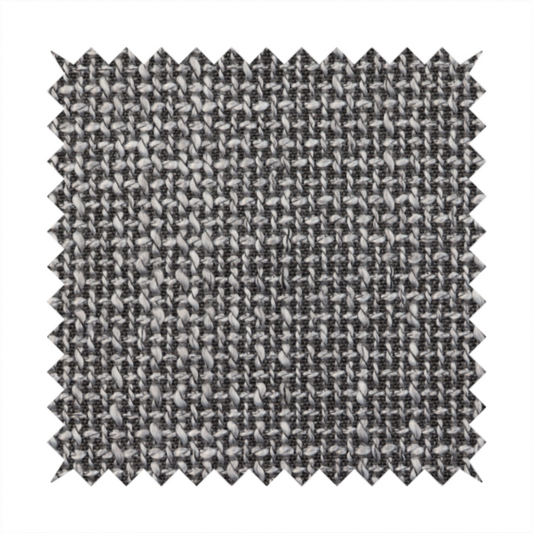 Alabama Durable Woven Hopsack Upholstery Fabric Dark Grey Colour CTR-1975