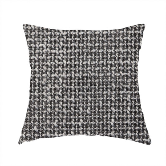 Alabama Durable Woven Hopsack Upholstery Fabric Dark Grey Colour CTR-1975 - Handmade Cushions