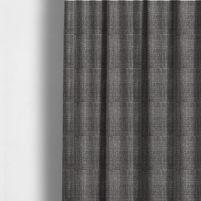 Alabama Durable Woven Hopsack Upholstery Fabric Dark Grey Colour CTR-1975 - Made To Measure Curtains