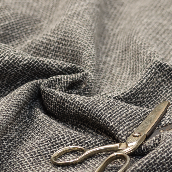 Alabama Durable Woven Hopsack Upholstery Fabric Grey Colour CTR-1976 - Made To Measure Curtains