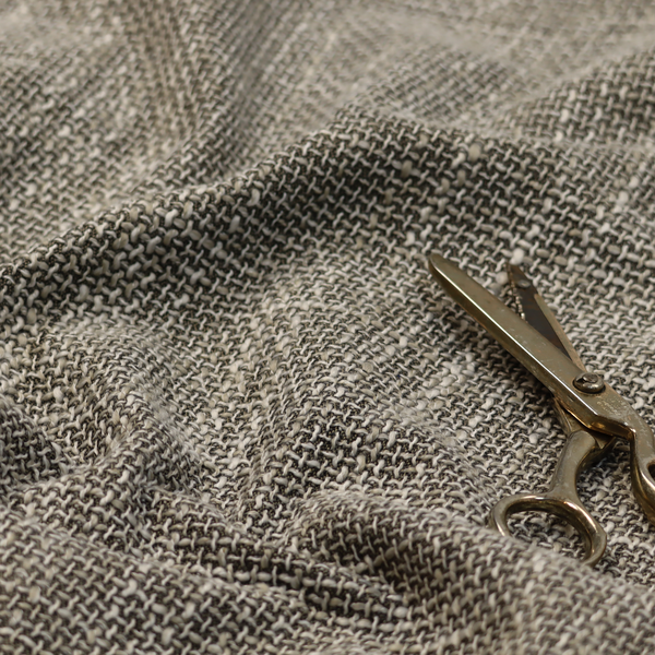 Alabama Durable Woven Hopsack Upholstery Fabric Light Grey Colour CTR-1977 - Made To Measure Curtains