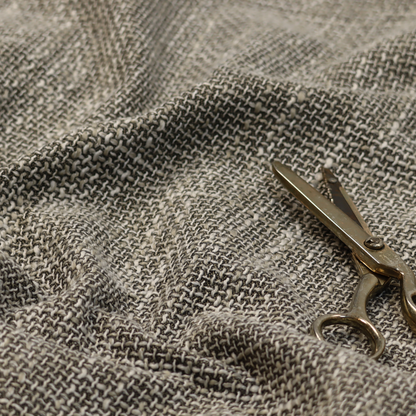 Alabama Durable Woven Hopsack Upholstery Fabric Light Grey Colour CTR-1977 - Made To Measure Curtains