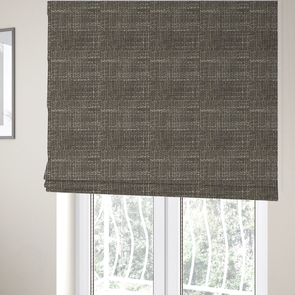 Alabama Durable Woven Hopsack Upholstery Fabric Light Grey Colour CTR-1977 - Roman Blinds