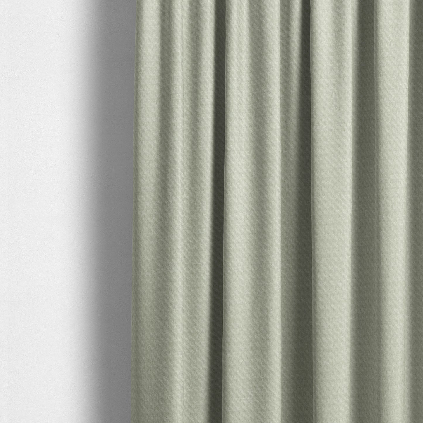 Muscat Plain Velvet Material White Colour Upholstery Fabric CTR-1978 - Made To Measure Curtains