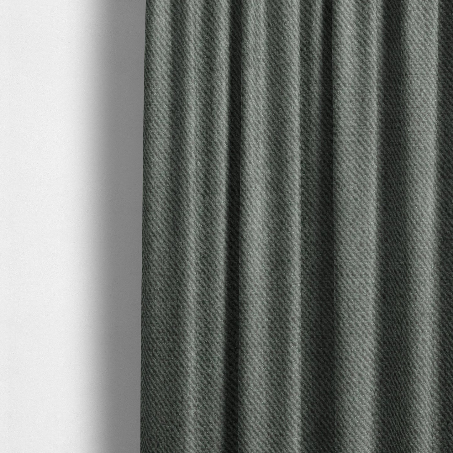 Muscat Plain Velvet Material Steel Grey Colour Upholstery Fabric CTR-1982 - Made To Measure Curtains