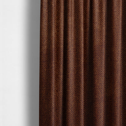 Muscat Plain Velvet Material Cinnamon Brown Colour Upholstery Fabric CTR-1985 - Made To Measure Curtains