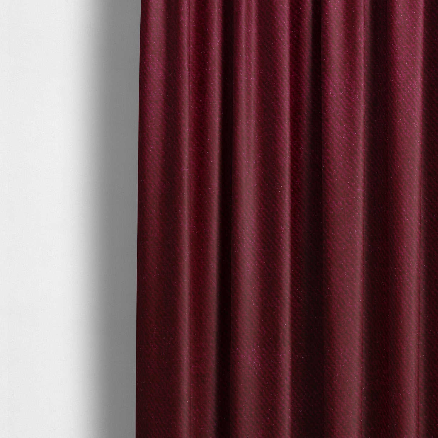 Muscat Plain Velvet Material Ruby Red Colour Upholstery Fabric CTR-1989 - Made To Measure Curtains