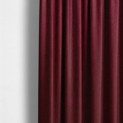 Muscat Plain Velvet Material Ruby Red Colour Upholstery Fabric CTR-1989 - Made To Measure Curtains