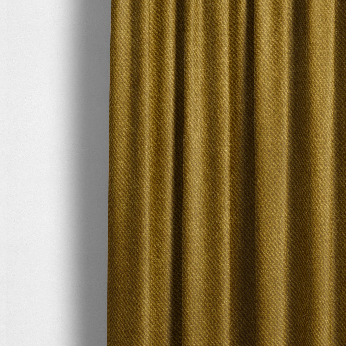 Muscat Plain Velvet Material Mustard Yellow Colour Upholstery Fabric CTR-1994 - Made To Measure Curtains