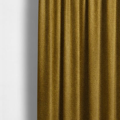 Muscat Plain Velvet Material Mustard Yellow Colour Upholstery Fabric CTR-1994 - Made To Measure Curtains