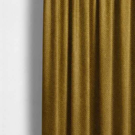 Muscat Plain Velvet Material Mustard Yellow Colour Upholstery Fabric CTR-1994 - Made To Measure Curtains