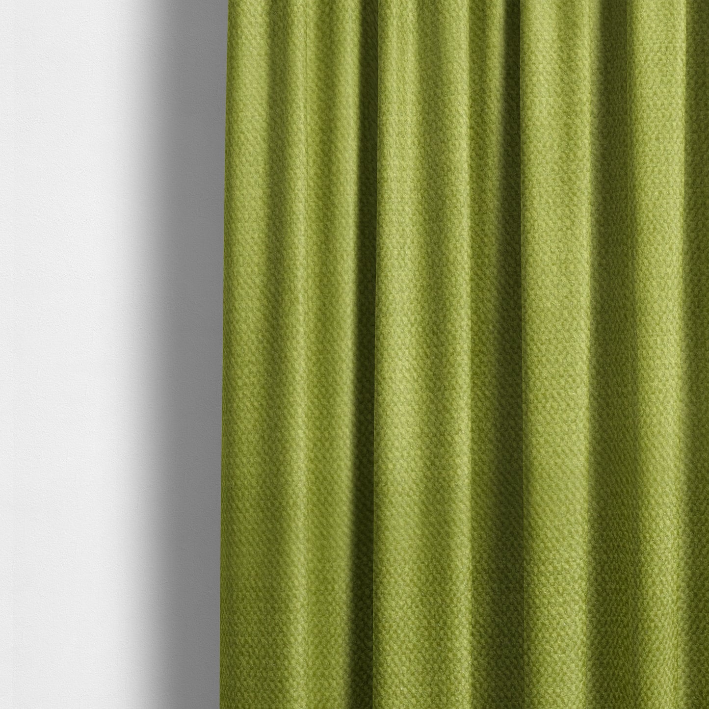 Muscat Plain Velvet Material Lime Green Colour Upholstery Fabric CTR-1995 - Made To Measure Curtains