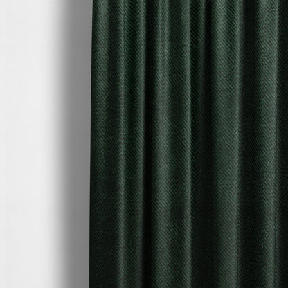 Muscat Plain Velvet Material Pine Green Colour Upholstery Fabric CTR-1998 - Made To Measure Curtains